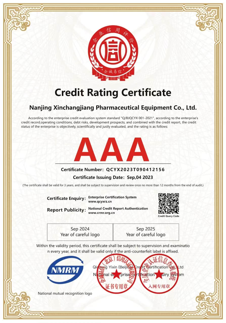 Credit Rating Certificate